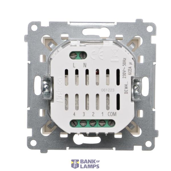 Single switch, 10AX, black image 1