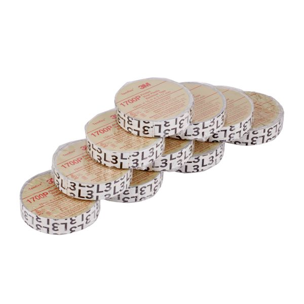 3M™ Temflex™ Pre-printed Phase Marking Tape, (L3), 15 mm x 10 m, 100 r image 3