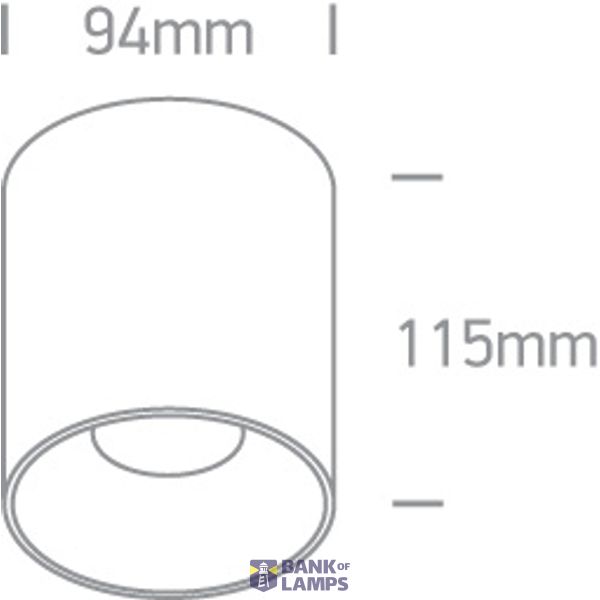 WHITE 20W CCTV IP20 230V DARK LIGHT image 2