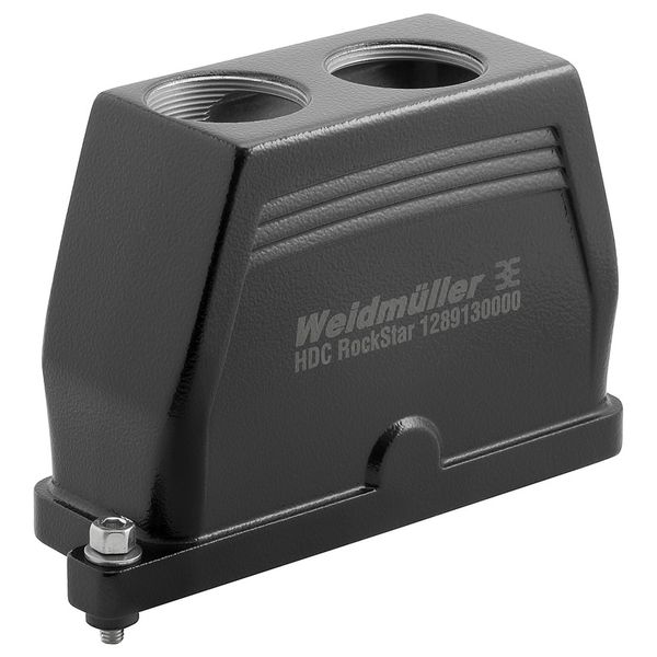 HDC enclosures, Size: 8, Protection degree: IP66, IP68, in plugged condition, Plug housing, Clamping yoke connection, Standard, Size of cable entries: M 40, M 32 image 1