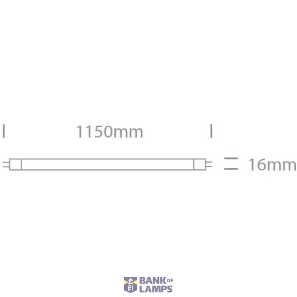 T5 LED GLASS TUBE 16w CW FROSTED 230v image 3