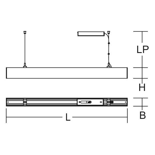LESS IS MORE 50, 74 W, 8450 lm, 830, black, on/off Pendant luminaires, image 4
