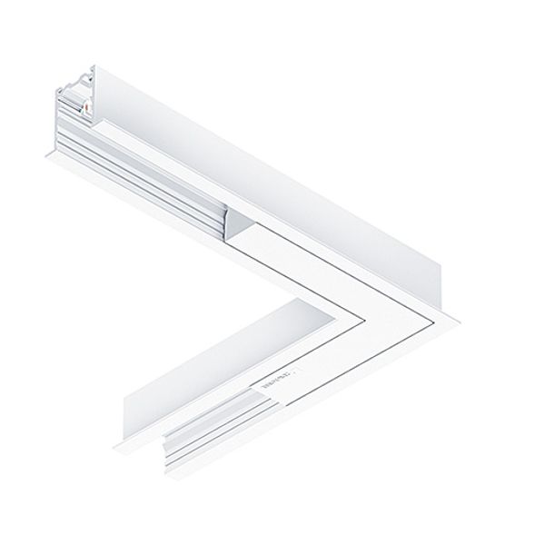 SUP2 TRACK U SF ELEC CON-H 48V 90° WH - Angle connector 90° (electric) image 1