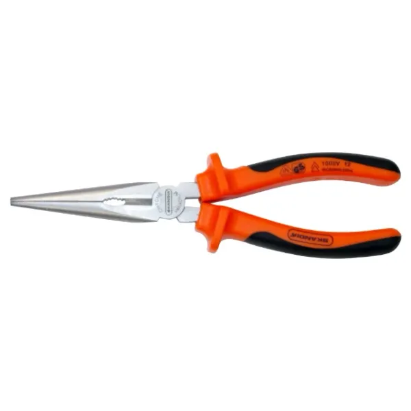 Skandia round long nose pliers VDE 200mm image 1