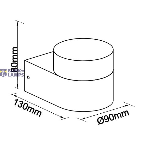 Zelda LED Medium High Up 11W 650lm 3000K IP54 anthracite image 11