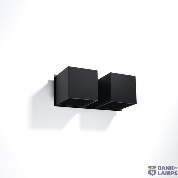 WALL LAMP QUAD 2 BLACK G9 2X40W IP20 image 3