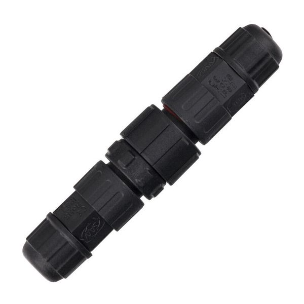 Connector - plug + socket, IP67, soldering, M16, 4-pin image 1