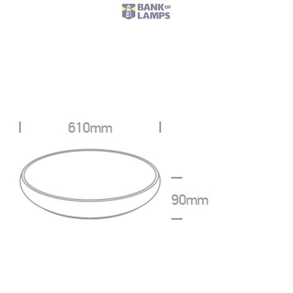 WHITE PLAFO LED 62W WW IP20 230V image 2