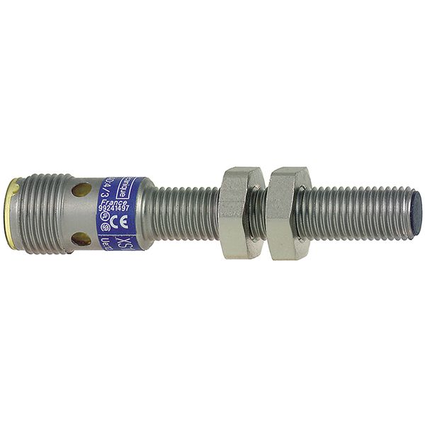 Inductive proximity sensors XS, inductive sensor XS5 M8, L62mm, stainless, Sn1.5 mm, 12...48 VDC, M12 image 1