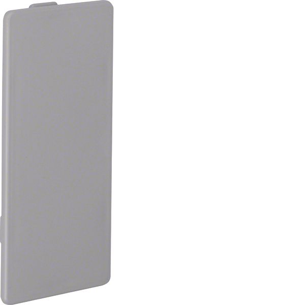 End cap made of PVC for slotted panel trunking LKG 75x100mm stone grey image 1