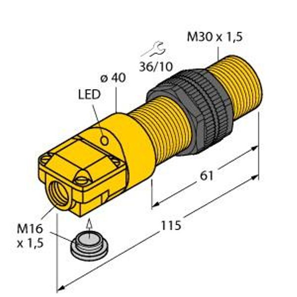 Inductive Sensor   NI15-P30SR-AN6X image 1