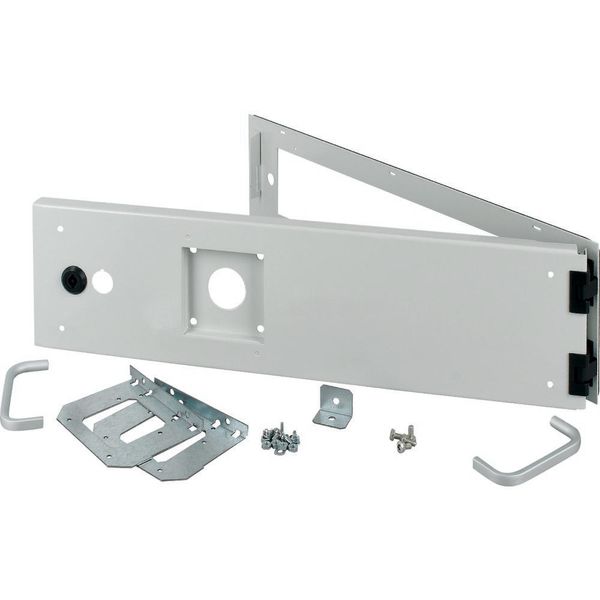 XMW0606CDC-NZM Opening metal front plate for drawer, NZM, closed IP55, H=150mm, grey image 3