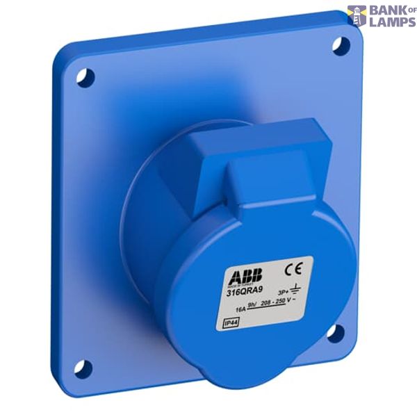 316QRA9 Panel mounted socket image 1