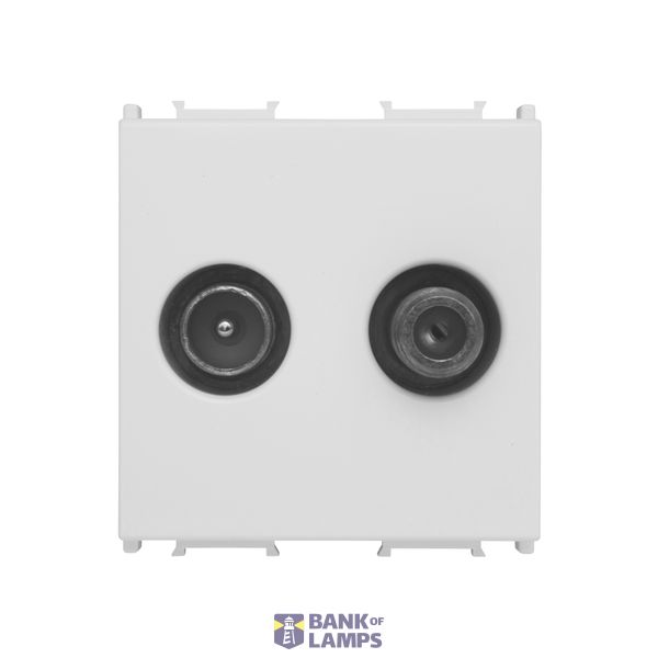 TV/SAT endsocket 2M 1dB, white image 1