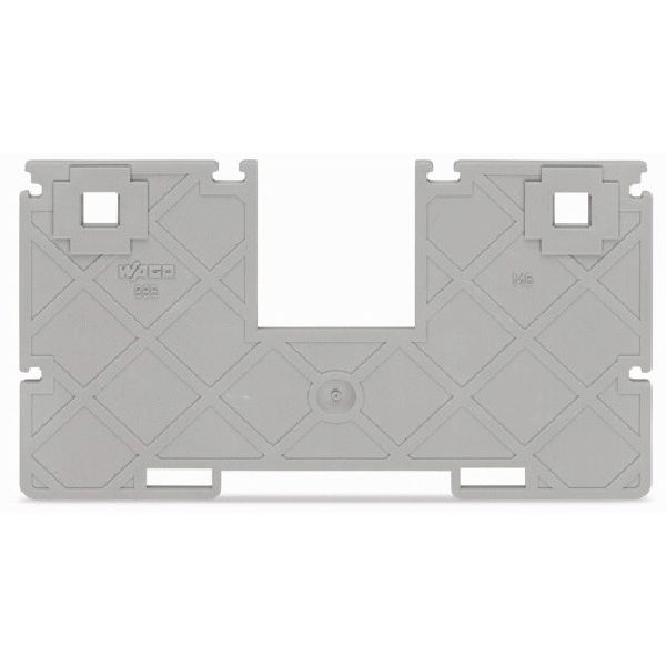 Seperator plate with jumper bar recess 2 mm thick 110.3 mm wide gray image 1