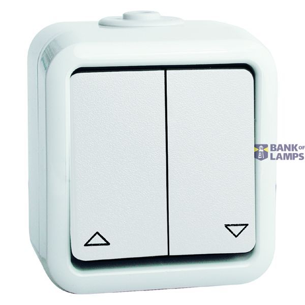 Pulsdrukker hotel/hotel 10 A, 250 V~schroefcont., levend wit image 1