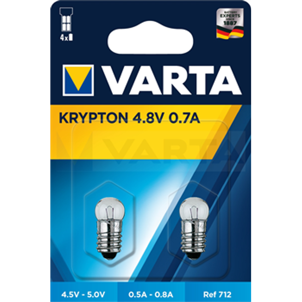 VARTA V712 Krypton 4,8 Volt BL2 image 1