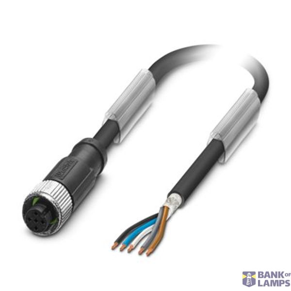 SAC-5P-10,0-PVC/M12FS SH BK - Sensor/actuator cable image 1