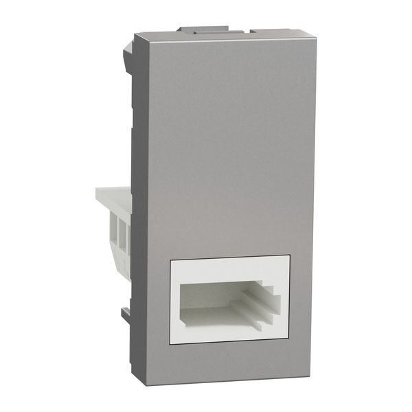 British telephone socket, New Unica, aluminium image 1