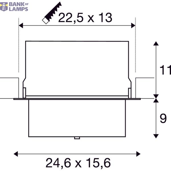 ALAMEA LED Recessed ceiling luminaire, black, 4000K, 35W image 3