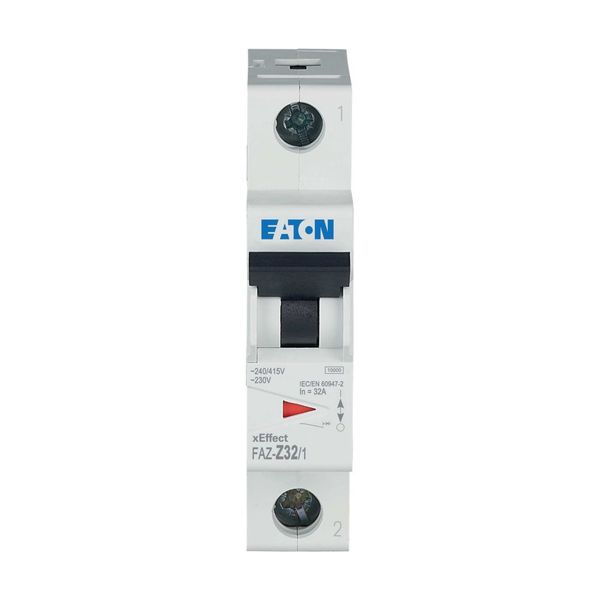 Miniature circuit breaker (MCB), 32 A, 1p, characteristic: Z image 6