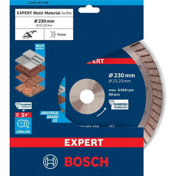 EXPERT MultiMaterial Diamond Cutting Disc 230 x 22.23 x 2.4 x 15 mm image 2