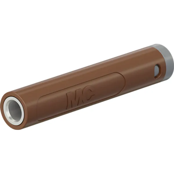 4 mm socket, crimp connection, 1.0 mm², mounting Ø 8 mm, brown, 64.2062-27 image 1