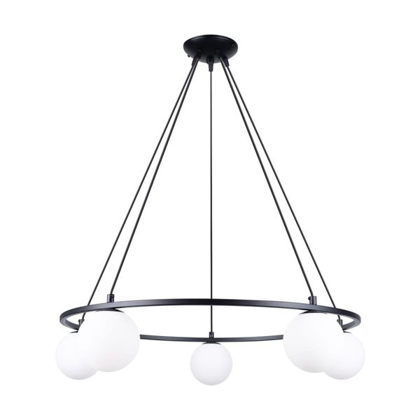 YOLI CHANDELIER 5 BLACK G9 5X8W IP20 image 1