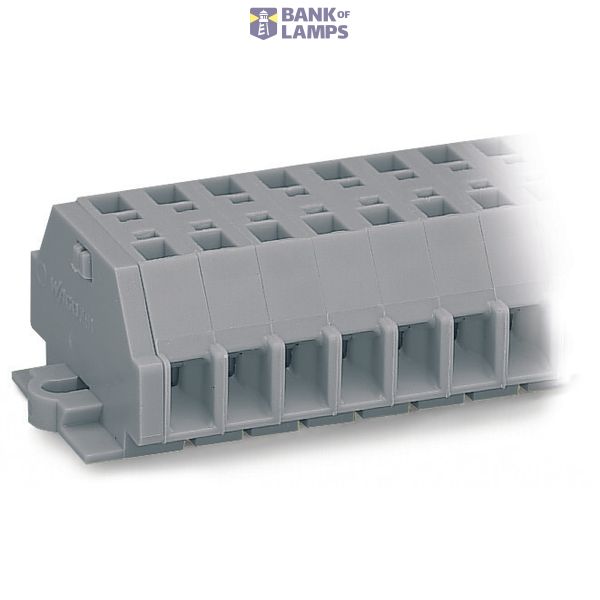 2-conductor terminal strip without push-buttons with fixing flanges gr image 2