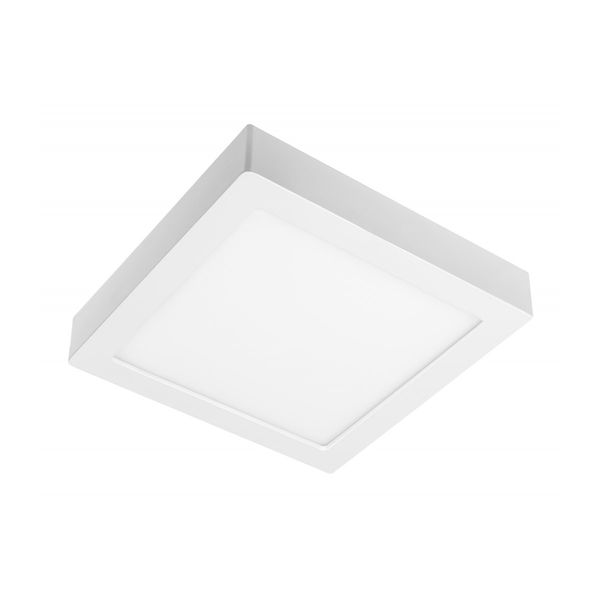 LED luminaire BOLERO, 18 W, 1600 lm, 3000K/4000K/6400K, AC175-250V, PF>0.5, RA>80, IP40, 120°, 6in1, surface-mounted/recessed, square image 1