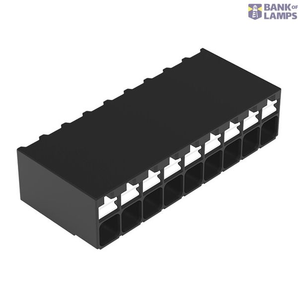 SMD PCB terminal block push-button 1.5 mm² black image 1
