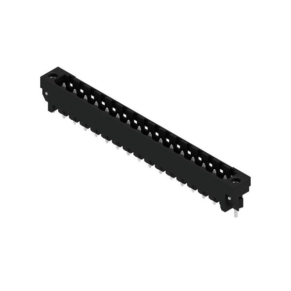 PCB plug-in connector, male header, Solder flange, THT/THR solder connection, 5.08 mm, Number of poles: 16, 180°, Solder pin length (l): 3.2 mm, tinned, black, Box image 4
