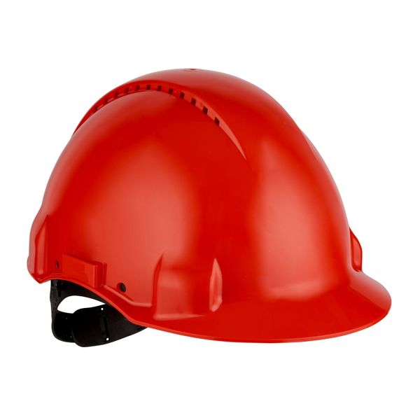 3M™ Hard Hat, Uvicator, Pinlock, Ventilated, Plastic Sweatband, Red, G image 4