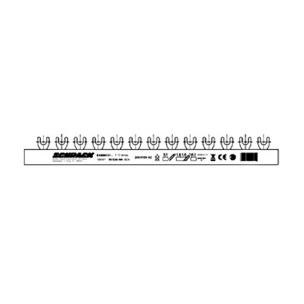 Busbar fork 4-pole, L1/L2/L3/N, 10mmý,, 1m (The price is shown without markup on metals. Request a quote for accurate information) image 1