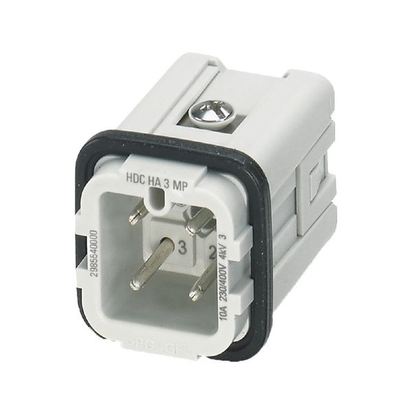 Male, 400 V, 10 A, Number of poles: 3, PUSH IN, Size: 1 image 1