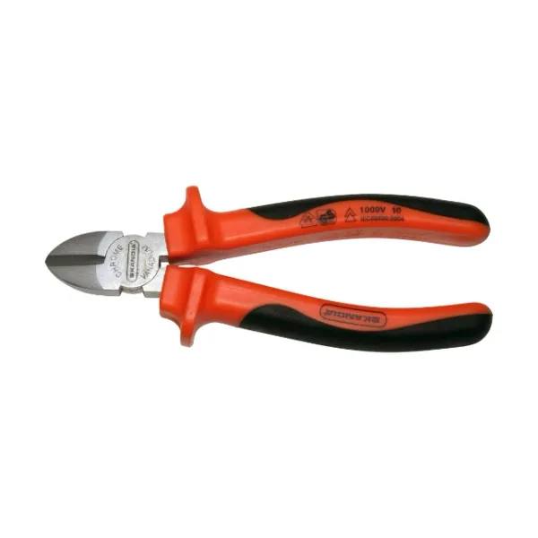 Skandia side cutter VDE 160mm 2C grip image 1