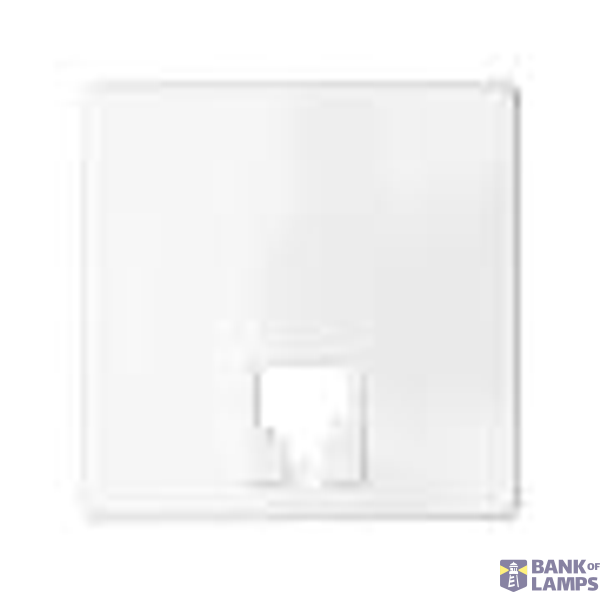 Telephone socket cover, white image 1
