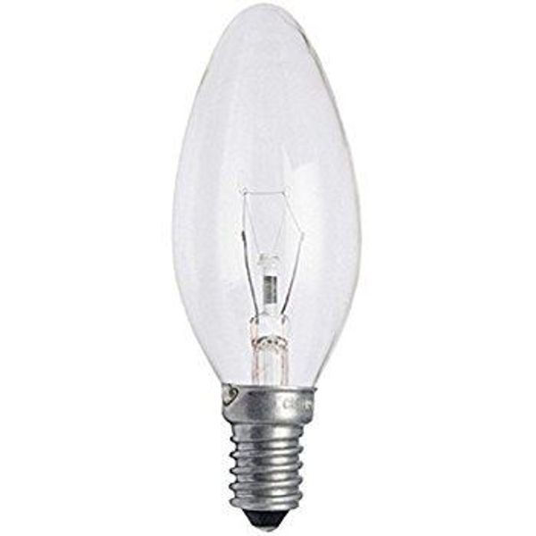Incandescent Bulb 15W Clear Candle E14 image 1