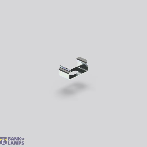Steel spring clip L 20 B 10 H 9 colour: inox image 1