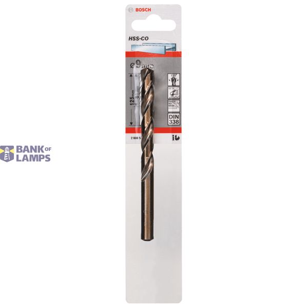Metal drill bits HSS-Co, DIN 338 9 x 81 x 125 mm 1 pcs. image 2