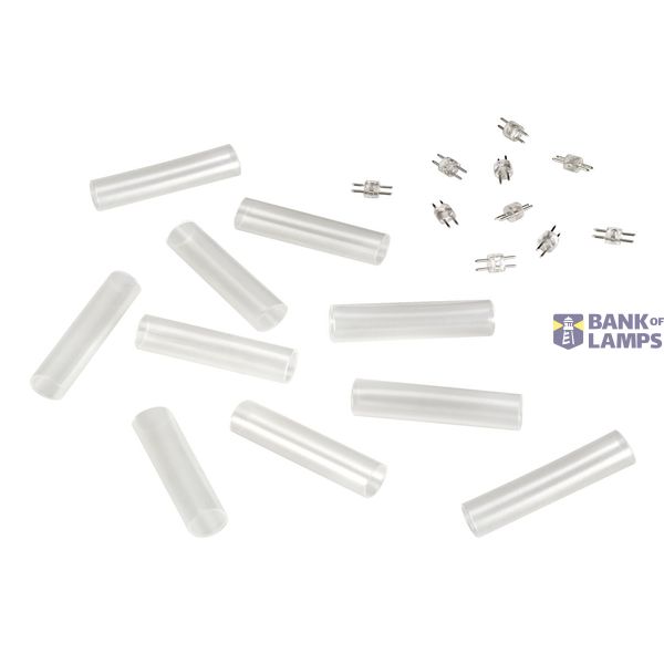 Longitudinal coupler for LED TUBELIGHT, 10 pieces image 1