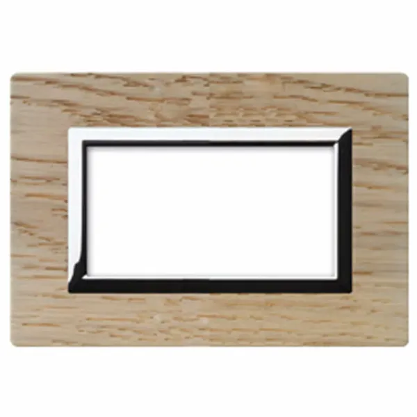 PLACCA IN LEGNO ROVERE SBIANCATO 4M image 1
