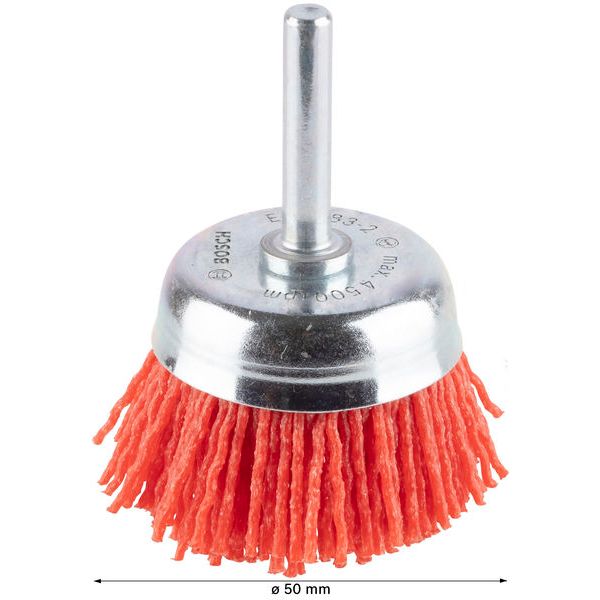 Cup Brush 50x1 mm Nylon Bristle image 2