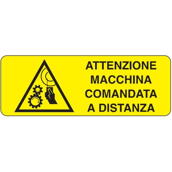 Rectangular danger sign - 350 x 125 mm image 1