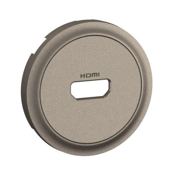 1.4 A TYPE HDMI PRE-CONNECTED SOCKET ROCKER TITANIUM image 1