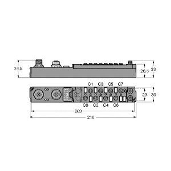piconet stand-alone module for PROFIBUS-DP 4 Digital PNP Inputs Filter 0.2 ms   SDPB-0404D-1001 image 1