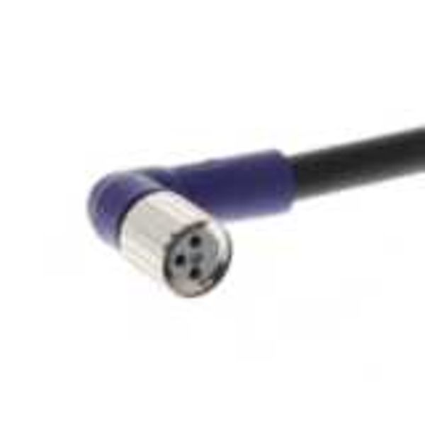 Sensor cable, M8 right-angle socket (female), 3-poles, PVC standard ca XS3F0176B image 1