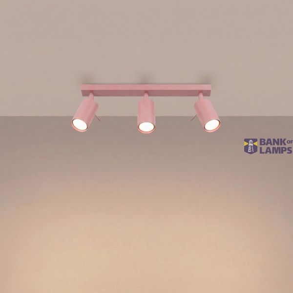 Ceiling lamp RING 3L pink image 2