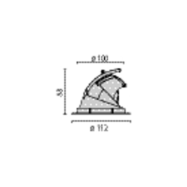 EB432 LED (112mm)14W 830 MED. WIT DALI image 9