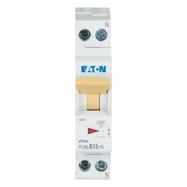 Miniature circuit breaker (MCB), 13 A, 1p+N, characteristic: B image 9